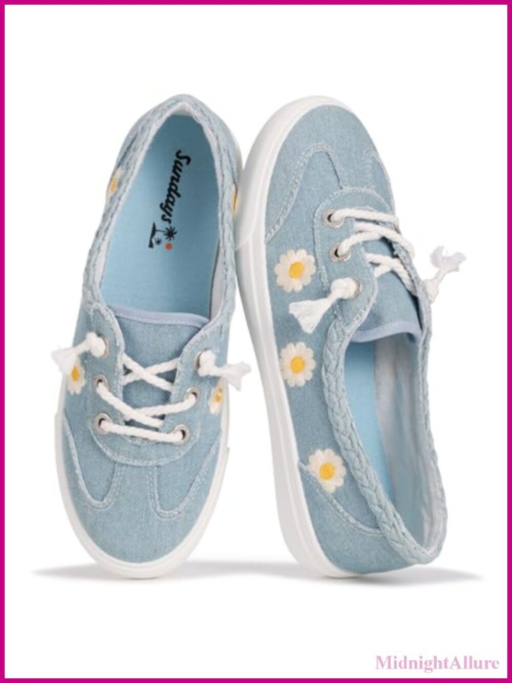 Women's Canvas Fashion Sneakers with Memory Foam Insole